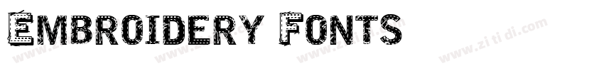 Embroidery Fonts字体转换